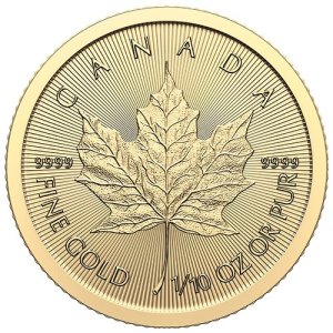 1/10 oz Gold Maple Leaf 2024