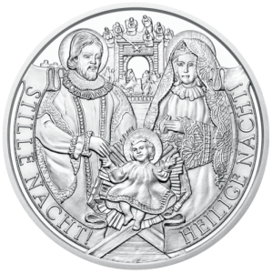 20,74 g Silbermünze 200 Jahre Stille Nacht 2018 - Polierte Platte von Hersteller Münze Österreich