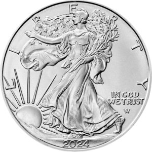 1 Unze Silber American Eagle 2024 von Hersteller United States Mint