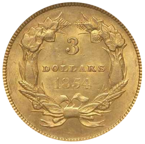 Indian 4,51 g Indian Princess Head USA 3 Dollar Goldmünze