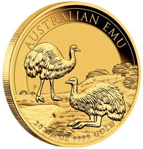 1 Unze Gold Emu 2020 Motiv