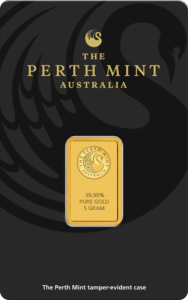 5 g Goldbarren Perth Mint 