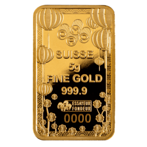 5 g Goldbarren Pamp Suisse New Year 2023 