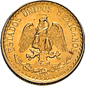 Mexiko Centenario 2 Pesos Wertseite