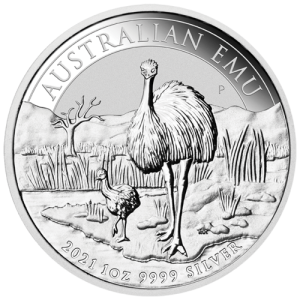 1 Unze Silber Emu 2021