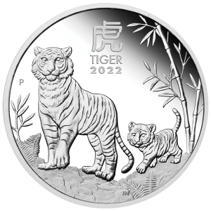 Lunar III Tiger 1 oz Silber 2022