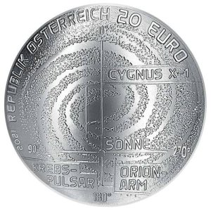 2021 Milchstraße Faszination Universum 20 Euro Silber
