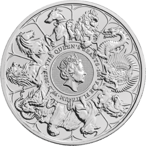1 Unze Platin Queen's Beasts Completer Coin 2022