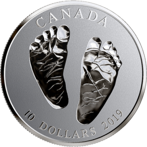 Vorderseite der 10 Dollar Silber Baby- Willkommen auf der Welt 2021 - Polierte Platte von Hersteller Royal Canadian Mint