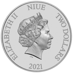 Rückseite der 1 Unze Silber Herr der Ringe - Der eine Ring 2021 von Hersteller New Zealand Mint