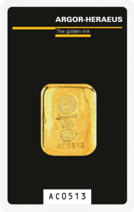 50 g Goldbarren Argor-Heraeus gegossen