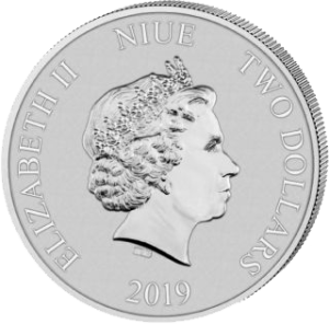 Rückseite der 1 Unze Silber Disney Der König der Löwen 2019 von Hersteller New Zealand Mint