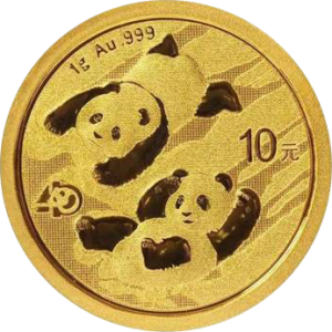 1 g Gold China Panda 2022 Motiv