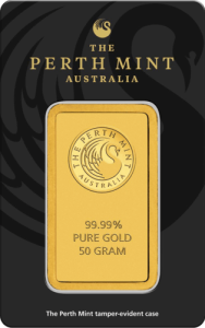 50 g Goldbarren Perth Mint 