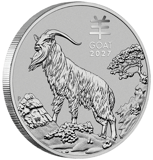 1 Unze Platin Lunar III Ziege 2027