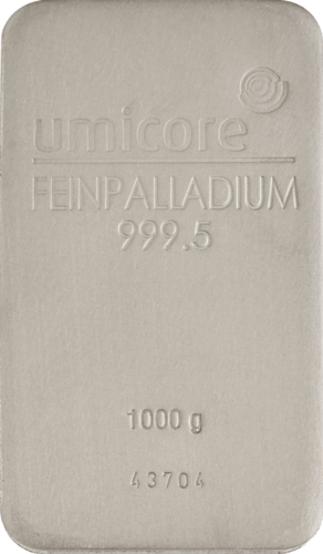 1 kg palladium bars Umicore minted