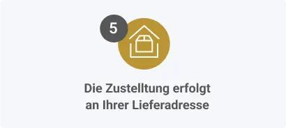 Die Zustellung erfolgt an Ihrer Lieferadresse Die Zustellung erfolgt an Ihrer Lieferadresse