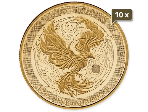 10 x 1/2 Unze Gold Niue Phoenix 2025