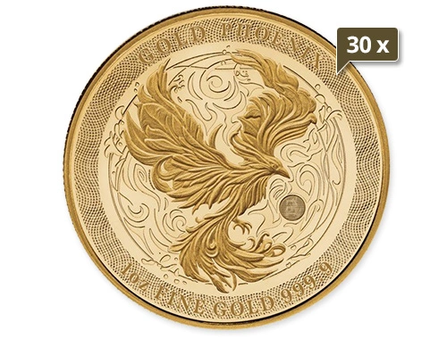 30 x 1 Unze Gold Niue Phoenix 2025