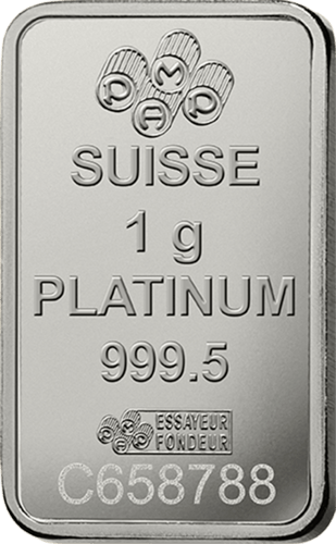 1 g Platinbarren Pamp Suisse Lady Fortuna RS