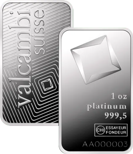 platinbarren 1 oz valcambi suisse