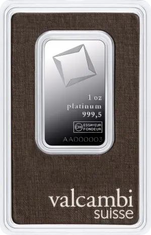 platinbarren 1 unze valcambi