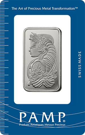 1 Ounce Platinum Bar PAMP Suisse Fortuna