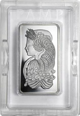 10 Ounces Platinum Bars PAMP Suisse Fortuna