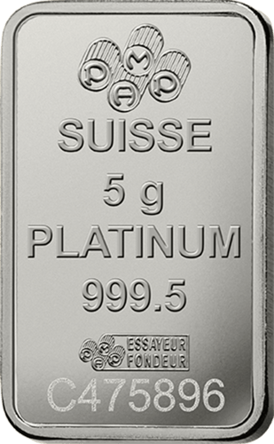 5 g Platinbarren Pamp Suisse Lady Fortuna RS