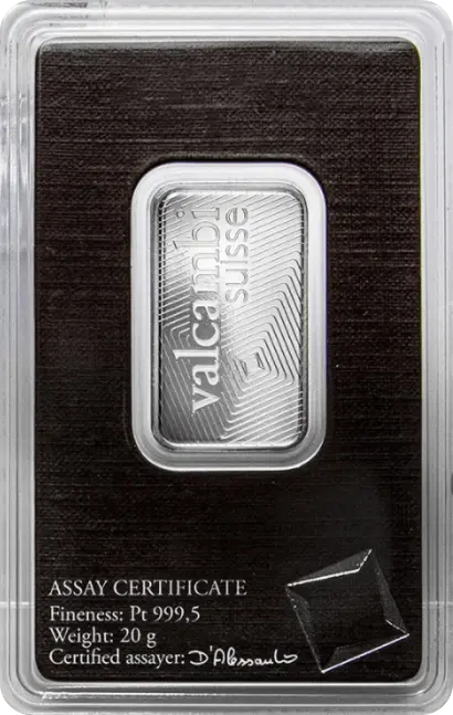 platinbarren valcambi 20 g