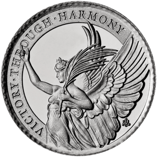 1/10 Ounce Platinum Virtues of the Queen Victory 2021