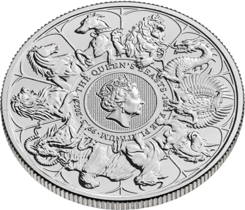The Queen´s Beasts Completer Coin 2022 1 Unze Platin 