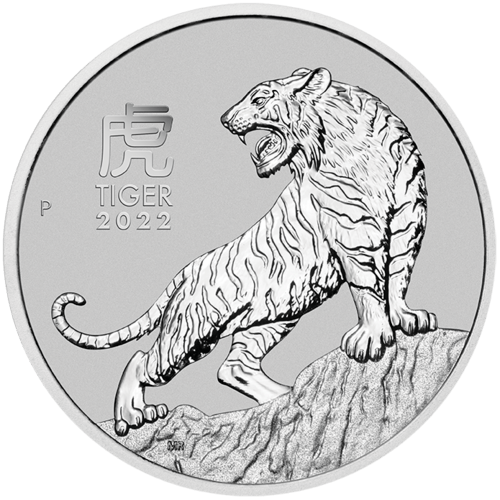 Lunar Tiger 1oz Platinum 2022 Motif