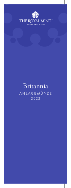 produktbroschuere bullion britannia 2022 booklet