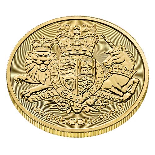 1 Unze Gold The Royal Arms 2024 Feinheit: 999,9