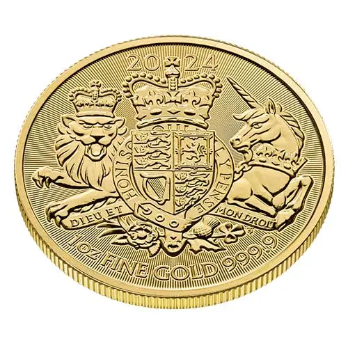 1 Unze Gold The Royal Arms 2024 Feinheit: 999,9