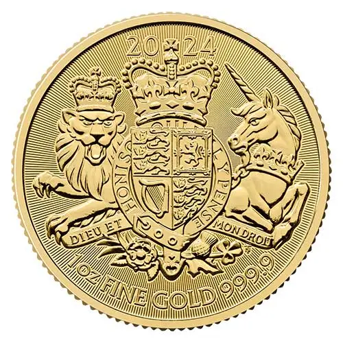 1 Unze Gold The Royal Arms 2024 - Motiv