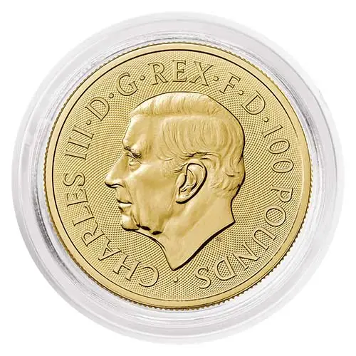 1 Unze Gold The Royal Arms 2024 gekapselt