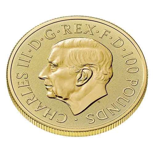 1 Unze Gold The Royal Arms 2024 Wertseite