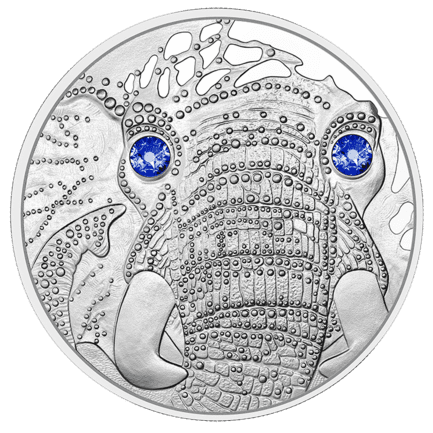 Silber 20 Euro Augen der Kontinente Ruhe des Elefanten 2022