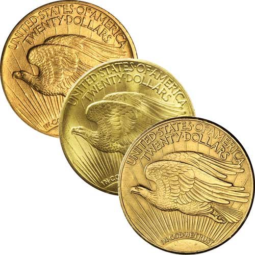  20 US-Dollar St. Gaudens Double Eagle diverse Jahrgänge