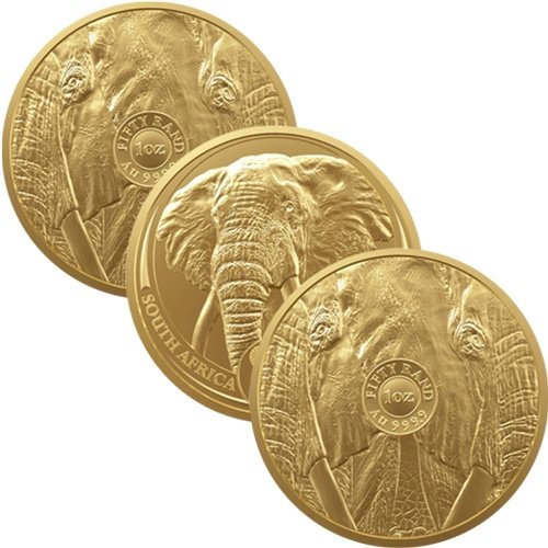 1 Unze Gold The Big Five Elefant diverse Jahrgänge
