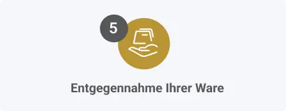 Schritt 5: Entgegennahme Ihrer Ware Schritt 5: Entgegennahme Ihrer Ware