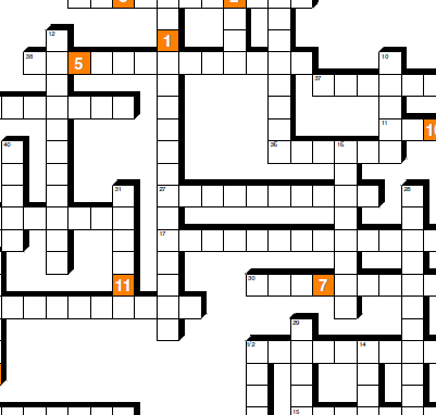 Gold and silver crossword puzzle