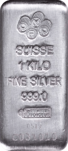 1 kg Silberbarren Pamp Suisse