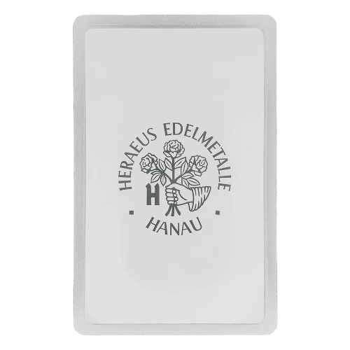 100 g Silberbarren Heraeus geprägt