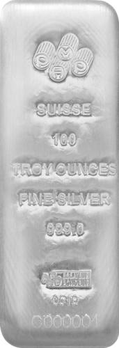 100 Unzen Silberbarren (mehrwertsteuerfrei)