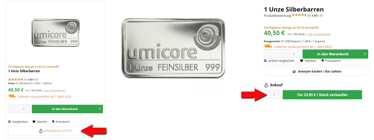 Silberbarren Ankauf Silberbarren Ankauf