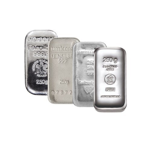 Silberbarren 250 g diverse Hersteller