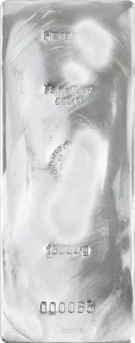 15 kg Silberbarren angelaufen